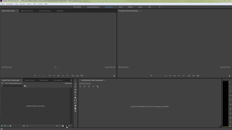 Still large adobe premiere kapitel 1 projekt anlegen